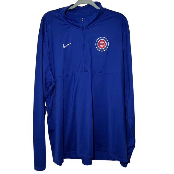 Chicago Cubs Nike Men’s Dri Fit Long Sleeve 1/4 
Zip 3XL - Picture 1 of 9